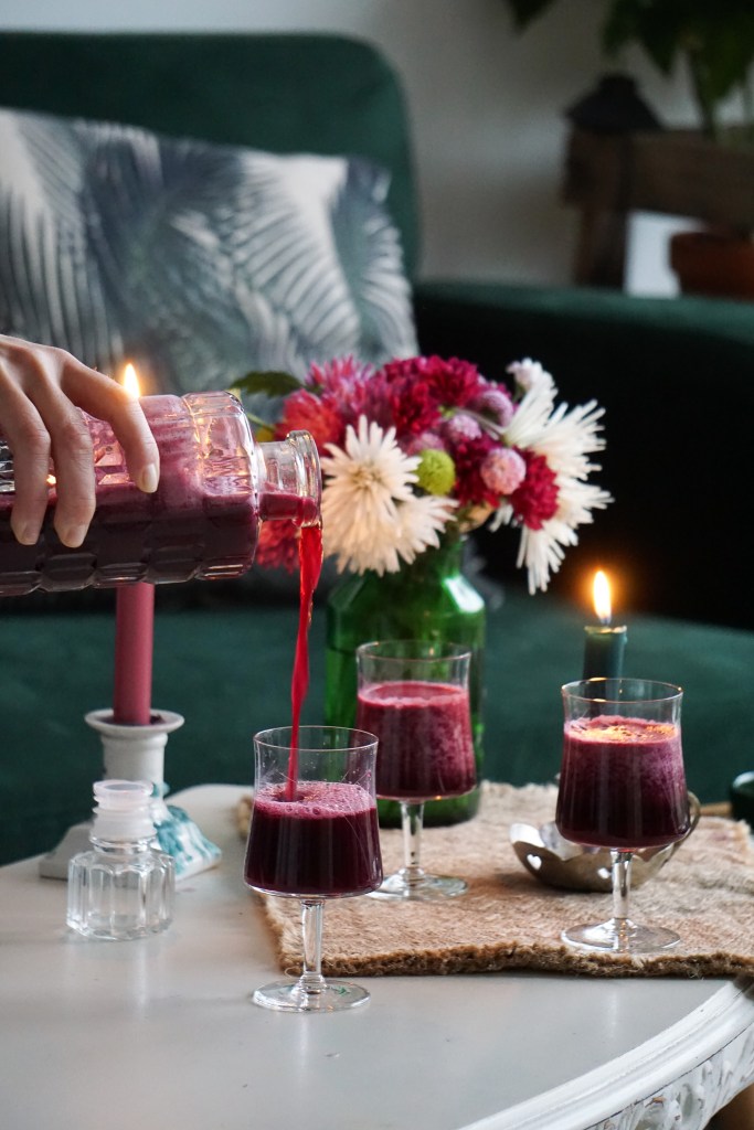 Recette de Jus Maison : Raisins, Gingembre et Verveine