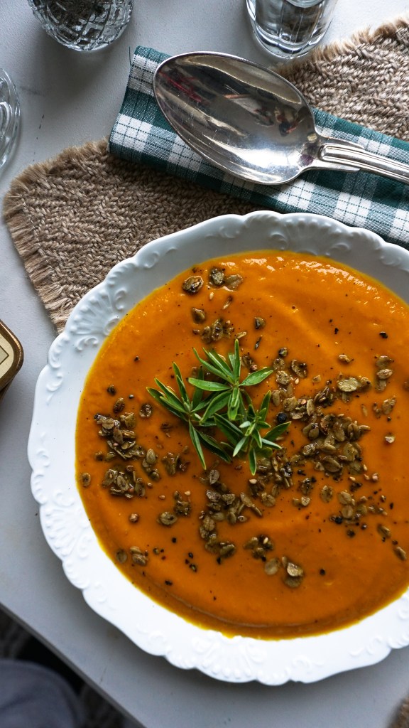Soupe de Potimarron et Verveine : Recette Hivernale