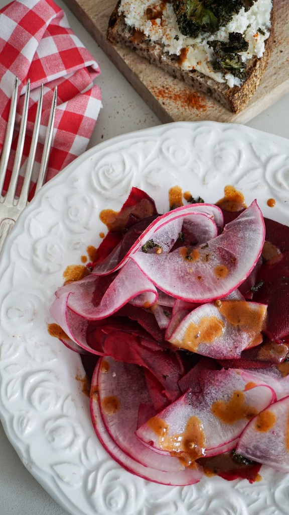 Recette Tartine de Chèvre et Chips de Kale
