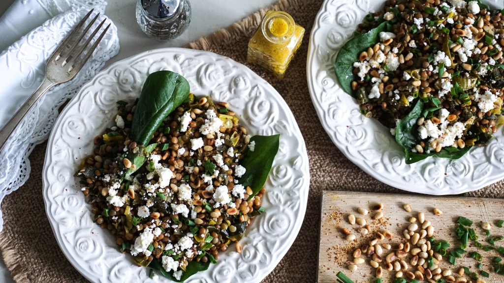 recette de salade végétarienne de lentilles
