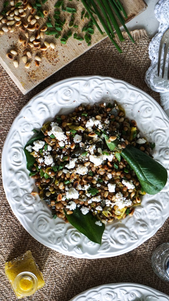 recette de salade végétarienne de lentilles
