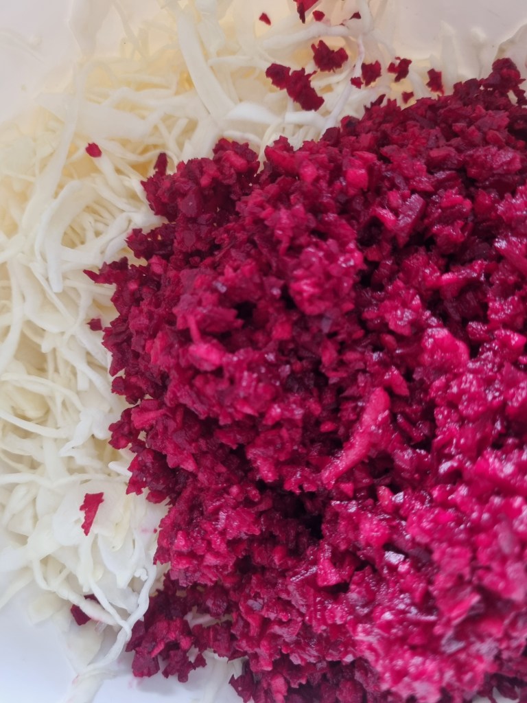 recette de salade chou betteraves pommes