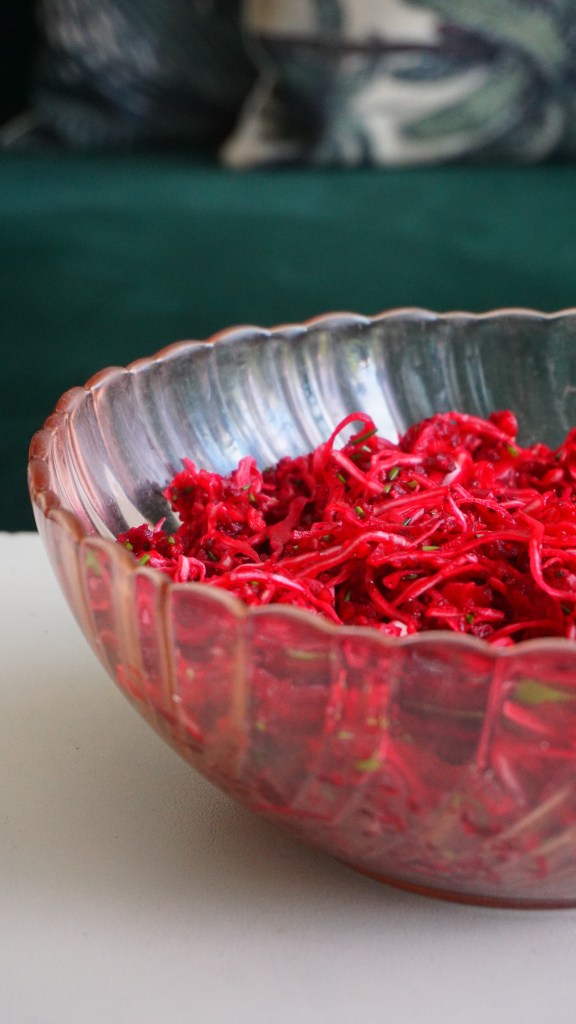 recette de salade chou betteraves pommes