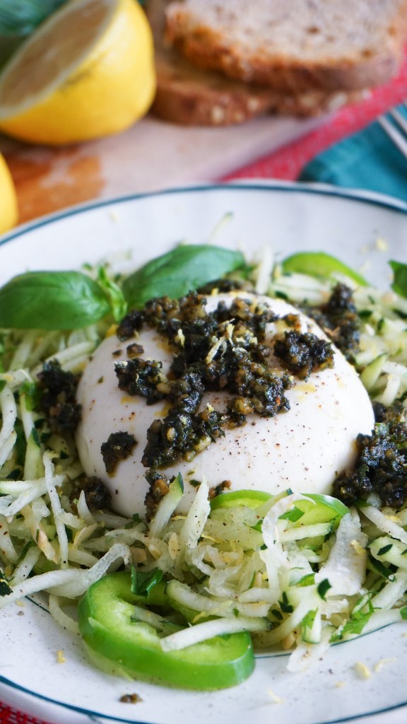 Pesto de Menthe et Burrata : Recette Fraîche