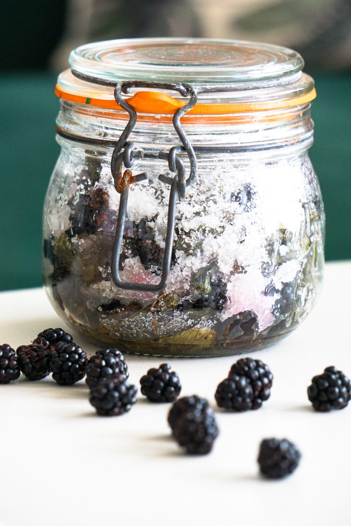 Recette de Koso: Sirop de Menthe Glaciale et Mûres