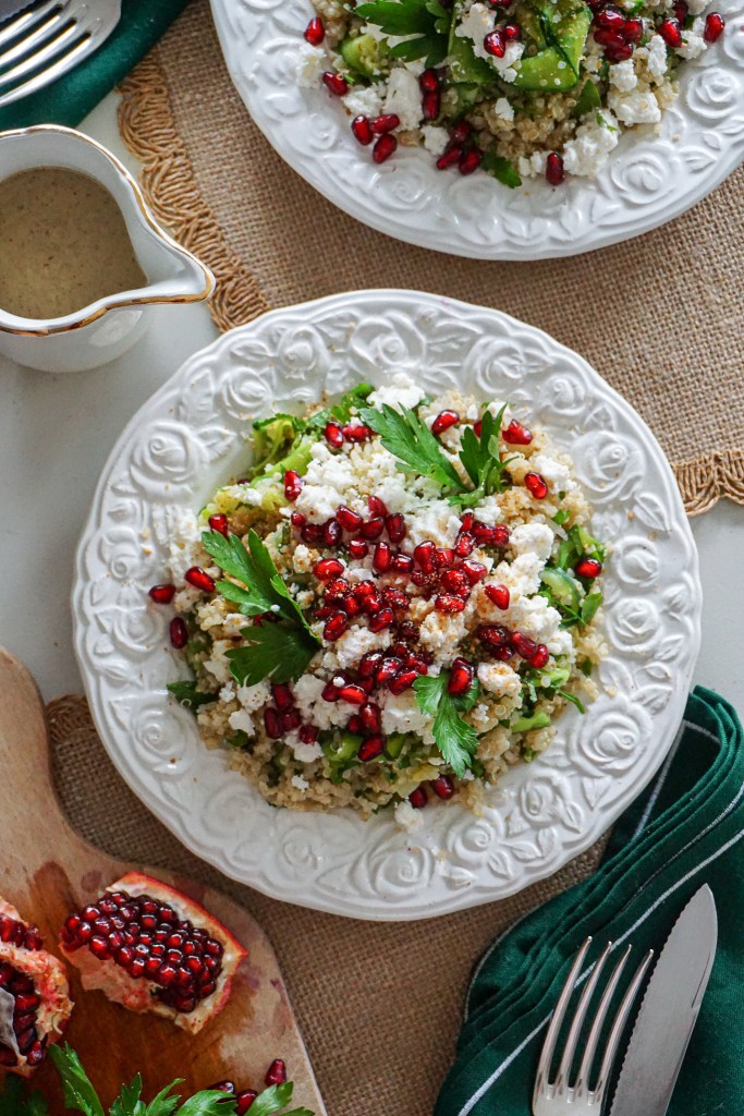 Salade Végétarienne Quinoa et Courgettes