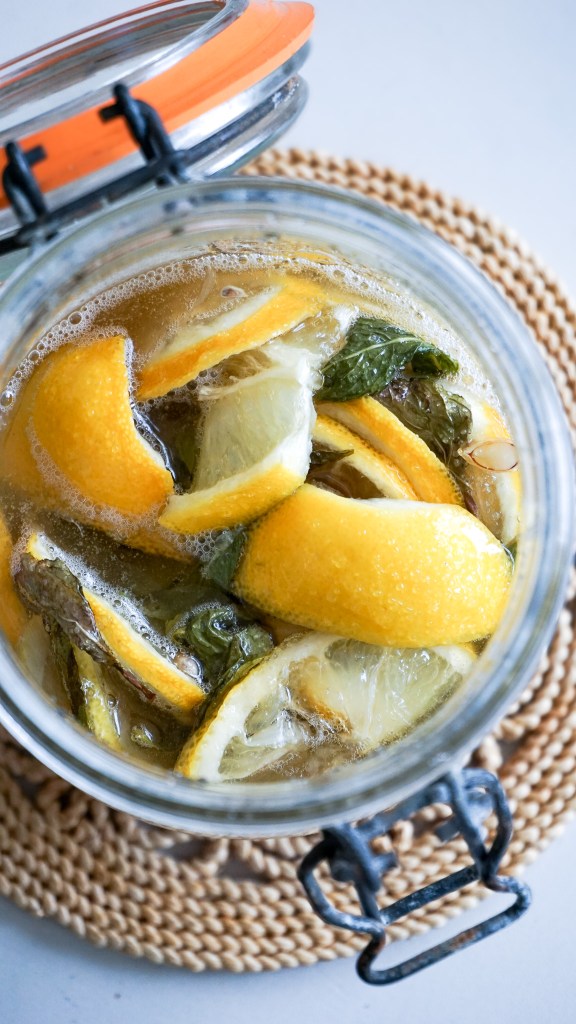 Recette de sirop cru "Koso" Menthe-Citron