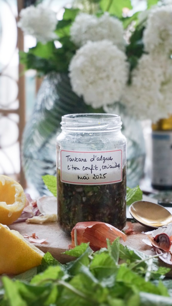 Recette de Tartare d'algues au citron confit et coriandre
