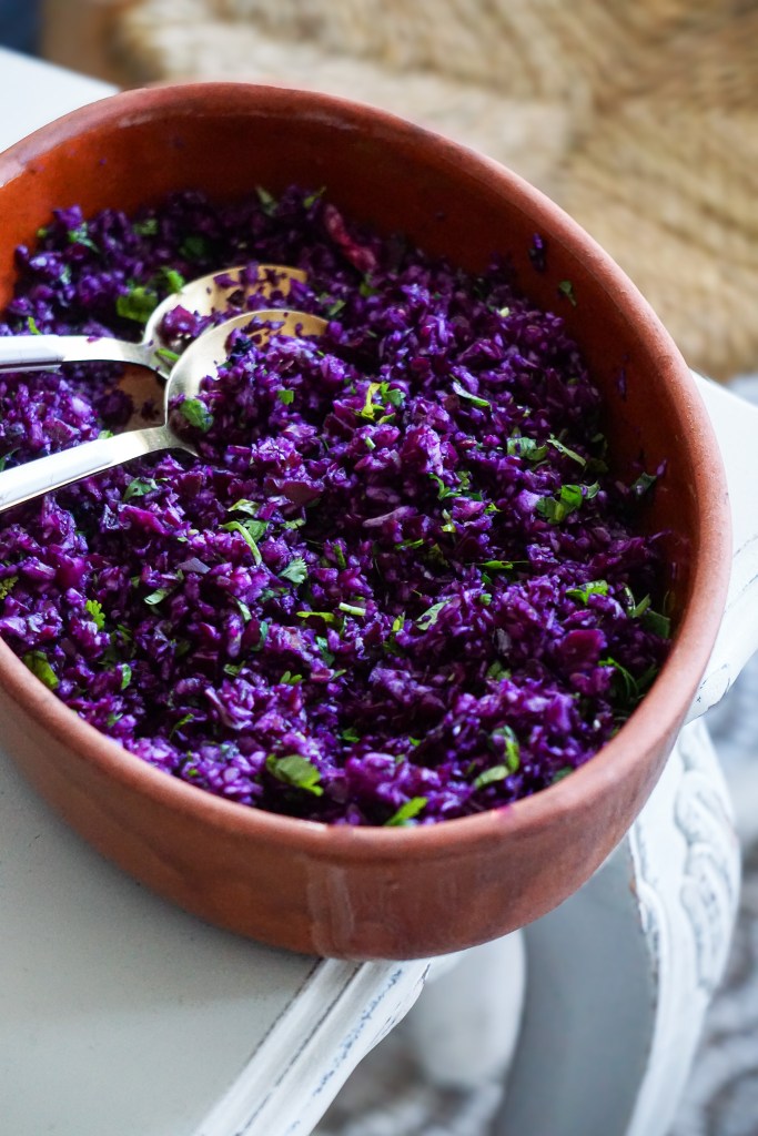  taboulé de chou rouge aux herbes fraîches 