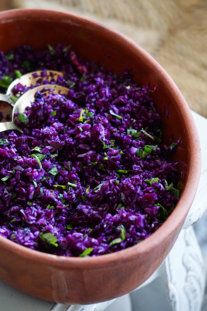  taboulé de chou rouge aux herbes fraîches 