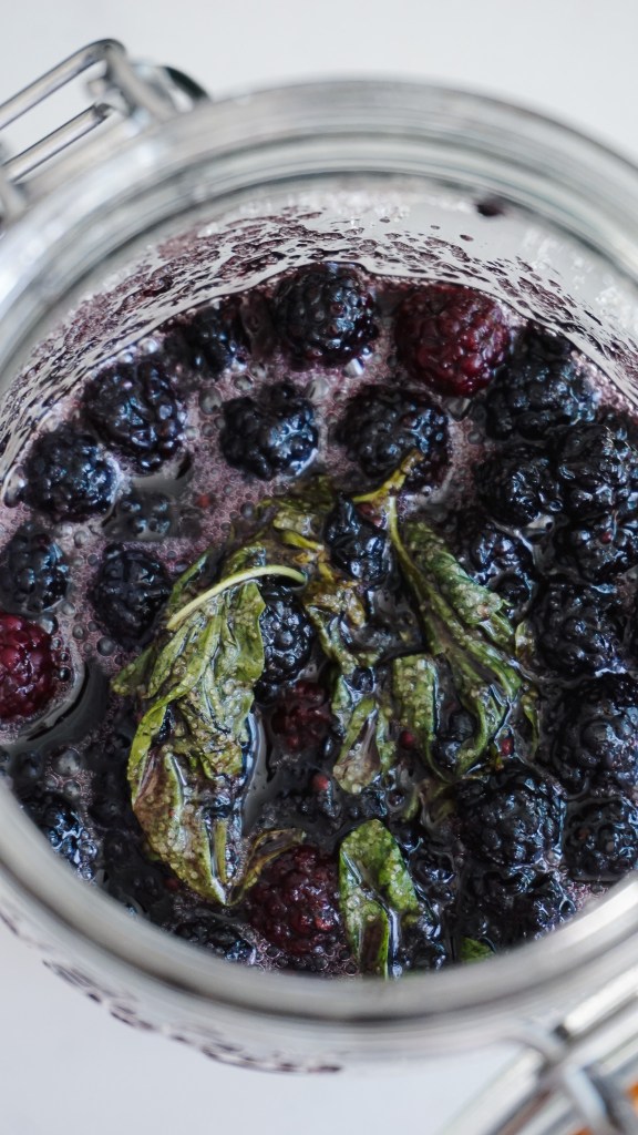 Recette Sirop Koso Mûres et Basilic